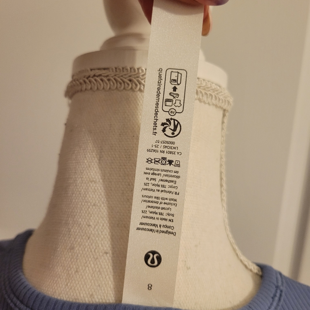 LULULEMON ALL IT TAKES BACK TWIST RIBBED SHORT SLEEVE - Picture 8 of 12